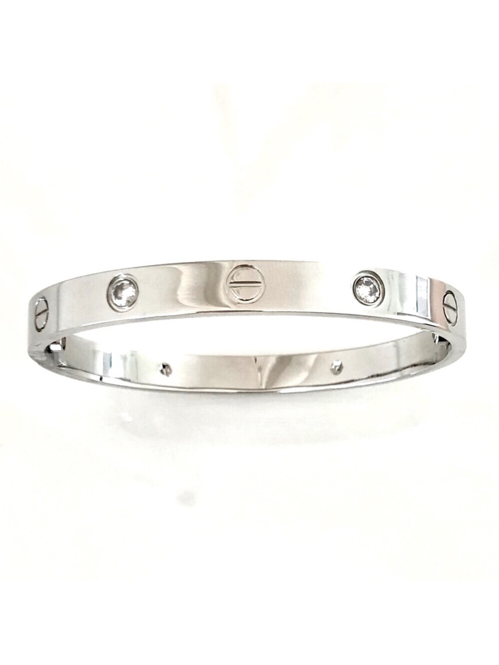 Generic Screw Bracelet with Screwdriver in Silver with 4 Stones